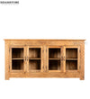 Natural Rustic Solid wood HandCarved Crockery unit for Kitchen - D'DASS Store