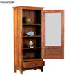Natural Rustic Solid wood HandCarved Crockery unit for Kitchen - D'DASS Store