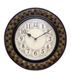 12" Decorative Ethnic Antique Wooden Wall Clock for Home | Navratri Gift - D'DASS Store