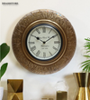 12" Antique Brass Wall Clock for Home | House Warming Gift