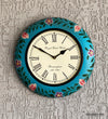 12" Decorative Ethnic Antique Handpainted Wall Clock for Home | House Warming Gift