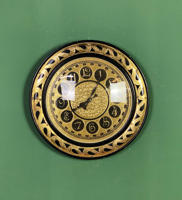16" Decorative Ethnic Antique Wooden Wall Clock for Home