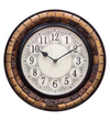 12" Decorative Ethnic Antique Wooden Wall Clock for Home | Ganesh Chaturthi Gift - D'DASS Store