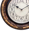 12" Decorative Ethnic Antique Wooden Wall Clock for Home | Ganesh Chaturthi Gift - D'DASS Store