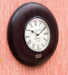 12" Decorative Ethnic Antique Wooden Wall Clock for Home | Ganesh Chaturthi Gift - D'DASS Store