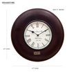 12" Decorative Ethnic Antique Wooden Wall Clock for Home | Ganesh Chaturthi Gift - D'DASS Store