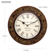 12" Decorative Handpainted Antique Wooden Wall Clock for Home | Office Inauguration Gift - D'DASS Store