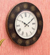 18" Decorative Ethnic Antique Brass Wall Clock for Home | Anniversary gift - D'DASS Store