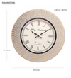 18" Decorative Ethnic Antique Wooden Wall Clock for Home | Wedding ceremony gift - D'DASS Store