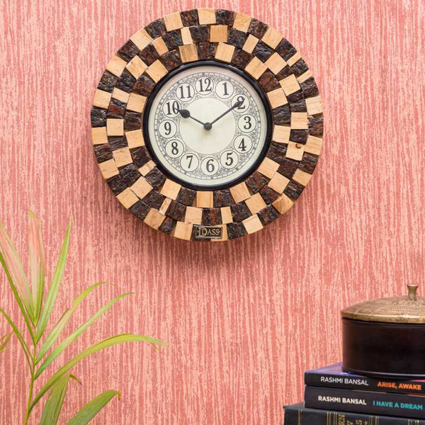 12" Antique Wooden Wall Clock for Home - D'DASS Store