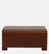 AmberWood Rest Sheesham Wood Shoe Rack In Scratch Resistant Honey Oak Finish With Beige Cushion - D'DASS Store