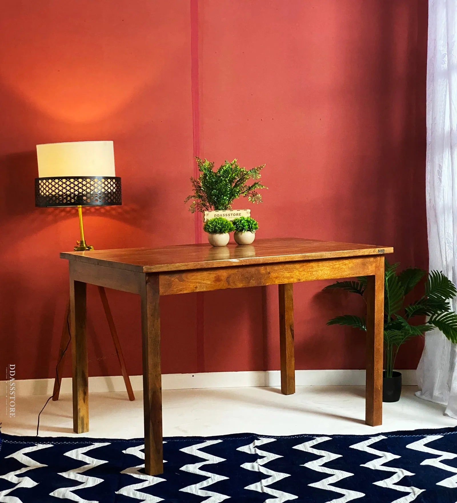 Basic Solid wood Dining Table for Home for Kitchen | D'DASS Store