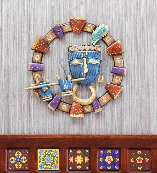 Blue Iron Krishnavatar Wall Hanging For Decor | Radha ashthami special
