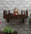 Copper Wall Hanging Wooden Home Shelf temple for Pooja | Ganesh Chaturthi