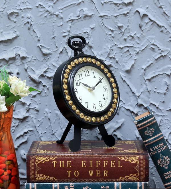 DDASS Black British Desk Clock 3