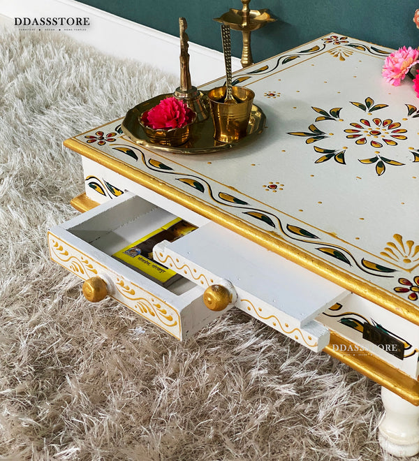 Pooja Chowki & Bajot For Home & Office | DDASSBJT131_WG1 - D'DASS Store