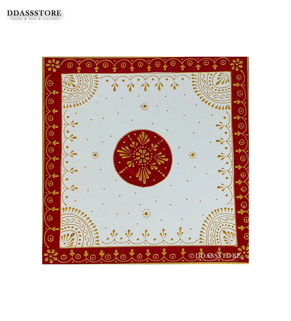 Pooja Chowki & Bajot For Home & Office | DDASSBJT131_WR - D'DASS Store