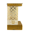 Blue Gold Hand Painted Wooden LED Pooja Mandir - D'DASS Store