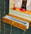 RED Gold Hand Painted Wooden LED Pooja Mandir - D'DASS Store