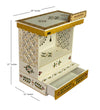 White Hand Painted Wooden LED Pooja Mandir - D'DASS Store