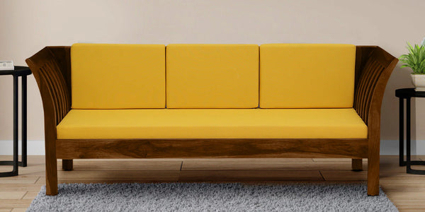 Solid Wood Single 3 Seater Sofa - D'DASS Store