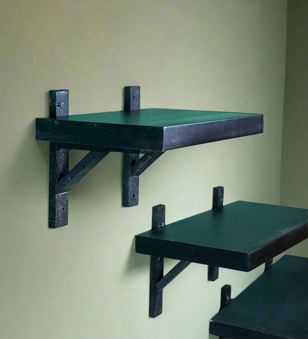 Walnut Finish Wooden Wall Shelf (Set Of 3) - D'DASS Store