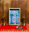 Pink Lotus Wooden Pooja Tray & Thali for Home Temple - D'DASS Store