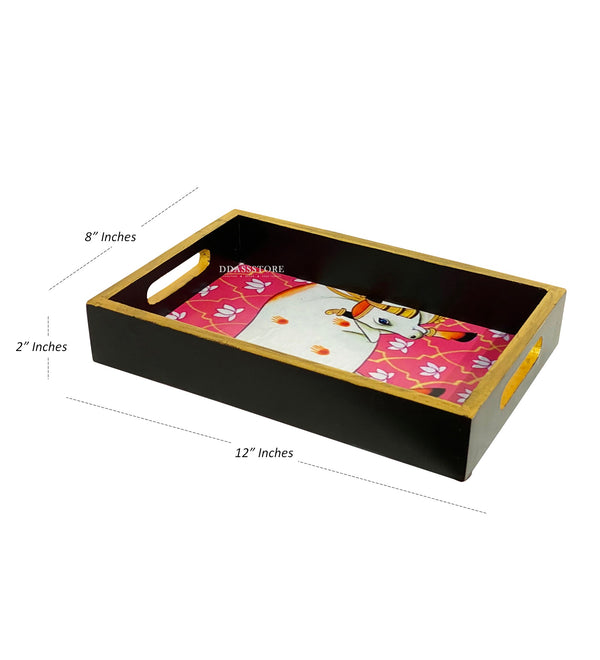 Kamdhenu Wooden Pooja Tray & Thali for Home Temple - D'DASS Store