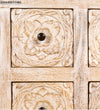 Distressed Rustic Solid wood HandCarved TV cabinet with Storage - D'DASS Store