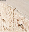 Distressed Natural Solid wood HandCarved TV cabinet with Storage for Living Room - D'DASS Store