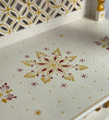 Red Gold Hand Painted Big Wooden LED Pooja Mandir - D'DASS Store