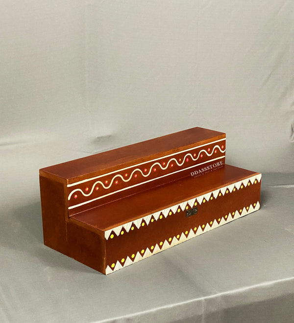 Wooden Kollam Painted GOLU Stand Kolu Padi & Steps Altar - D'DASS Store