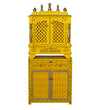 Wooden Pooja Temple & Puja Mandap with Cabinet for Home | WT2412Cabinet_YGD - D'DASS Store