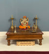 Handpainted Solid wood Pooja Chowki & Bajot For Home & Office