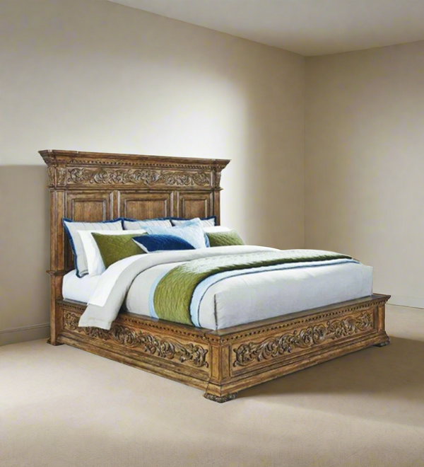 Heritage Solid Wood King & Queen Size Bed