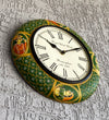 12" Decorative Ethnic Antique Handpainted Wall Clock for Home | House Warming Gift - D'DASS Store