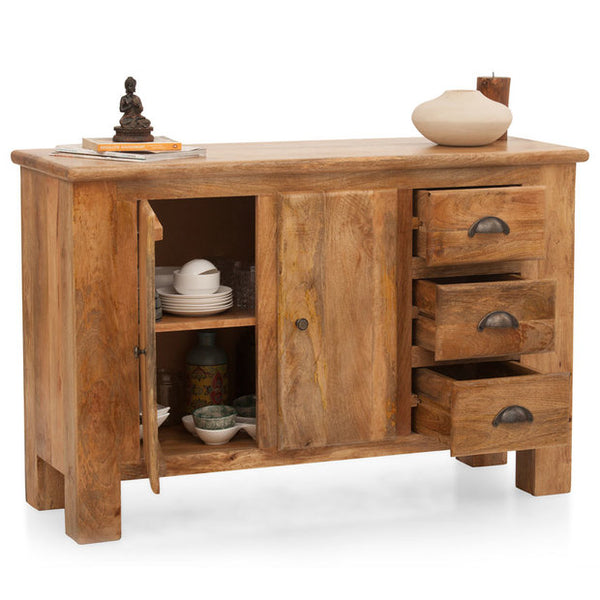 Natural Solid wood HandCarved Crockery unit for Kitchen - D'DASS Store