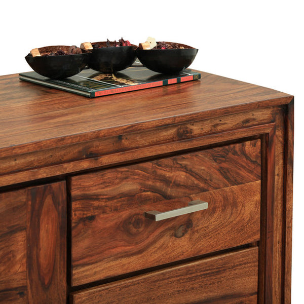 Kaga Solid wood HandCarved Crockery unit for Kitchen - D'DASS Store