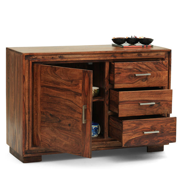 Kaga Solid wood HandCarved Crockery unit for Kitchen - D'DASS Store