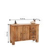 Natural Solid wood HandCarved Crockery unit for Kitchen - D'DASS Store