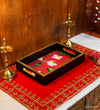 Lotus Wooden Pooja Tray & Thali for Home Temple
