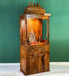 Shri Laddu Gopal Ji - 90" South Indian Style Saagwan Sheesham Wood Pooja Mandir | DDASSMANDAP145 - D'DASS Store