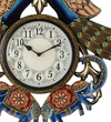 24" Decorative Ethnic Peacock Painted Wall Clock for Home | House Warming Gift - D'DASS Store
