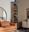 Rustic Black Wooden HandCarved Wardrobe & Almirah