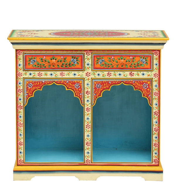 Vintage Era Wooden Handpainted Console & Side Table - D'DASS Store