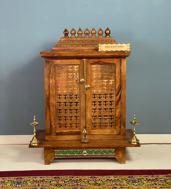 Solid Sheesham Wooden Home Temple & Mandap for Home & Office