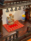 Big Sheesham & MDF Copper Wooden Pooja Temple for Home | DDASSWT3211C - D'DASS Store