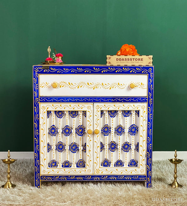 Wooden Puja Temple Cabinet for Home