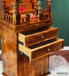 Ram Darbar Temple - South Indian Style Solid Sheesham Wood Pooja Mandir - D'DASS Store