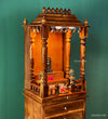 Ram Darbar Temple - South Indian Style Solid Sheesham Wood Pooja Mandir - D'DASS Store